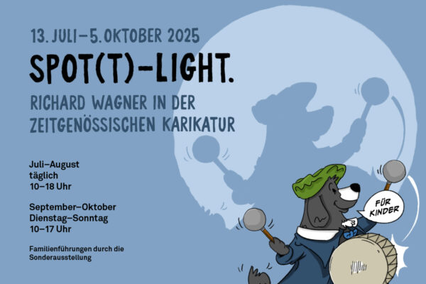 Spot(t)-Light. Richard Wagner in der Karikatur - Motiv für die Familienführung durch die Sonderausstellung