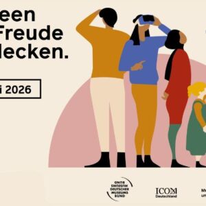 "Museen mit Freude entdecken": Key-Visual für den INternationalen Museumstag 2026