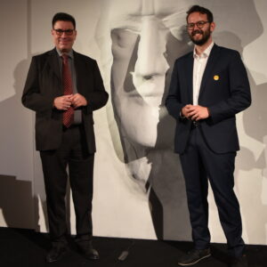 Museumsdirektor Dr. Sven Friedrich und Oberbürgermeister Dr. Andreas Zippel