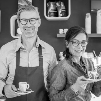 Foto: Oliver Hoyer und Simone Wedlich, Betreiber der "Eis/Bar" und des Café Wahnfried