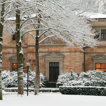 Haus Wahnfried im Winter, Vorderansicht