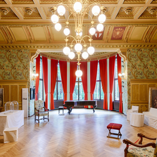 Saal im Haus Wahnfried Bayreuth. Beitragsbild zu den Wahnfried-Konzerten 2022