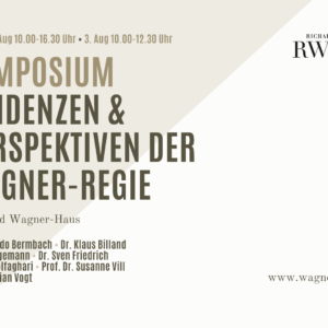 Motiv zum Symposium Tendenzen & Perspektiven der Wagner-Regie 2022