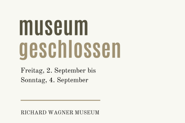Museum geschlossen 2.-4. September geschlossen