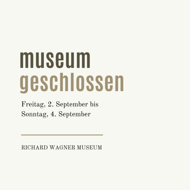 Museum geschlossen 2.-4. September geschlossen