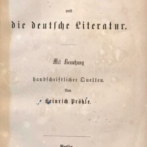 Pressemitteilung Richard Wagner Museum erhält Diebesbeute zurück: Friedrich der Große und die deutsche Literatur. Seite 1.